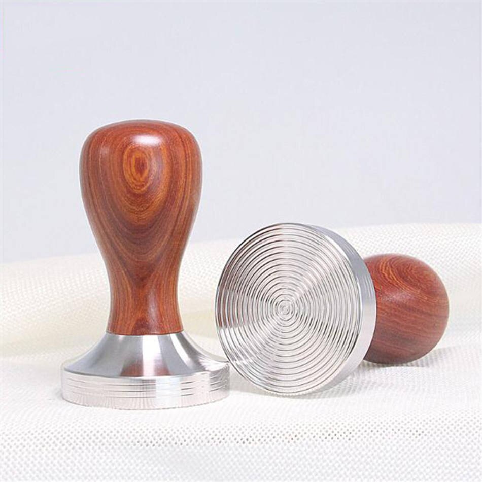 GUNOT Stainless Steel Flat Tamper Manual Holder Coffee Tamper 51mm Maker Grinder Coffee Tools Press Coffee Grinder Solid Flat - dianjiang-