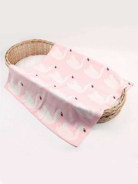 Geese Knitted Acrylic Wrap Blankets for Infant Baby - dianjiang-