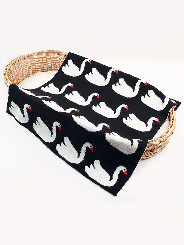 Geese Knitted Acrylic Wrap Blankets for Infant Baby - dianjiang-