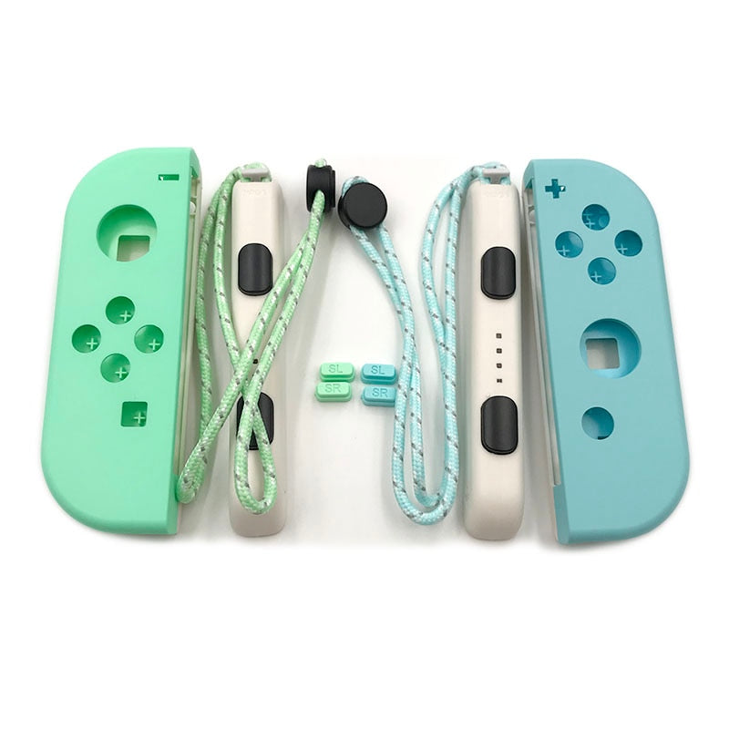 Original quality Back Case Rear Cover Panel Frame For Nintendo Switch Animal Crossing Console & Joy-con Housing Case buttons - dianjiang-