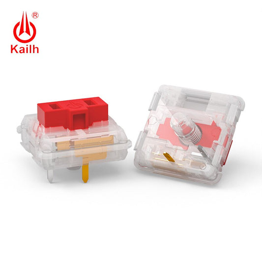 Kailh Choc Red Crystal Switch low profile Switch Chocolate Mechanical Keyboard Switch RGB SMD white stem linear hand feeling - dianjiang-