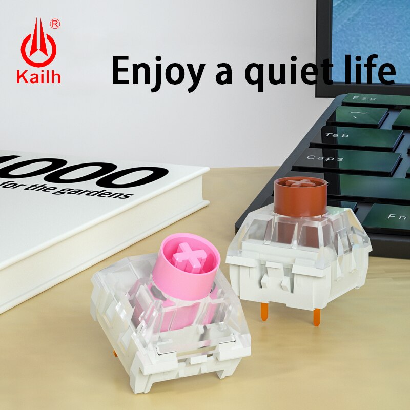 kailh box Silent Switch Mechanical Keyboard diy RGB/SMD Pink Brown switch Dustproof IP56 waterproof Compatible Cherry MX - dianjiang-