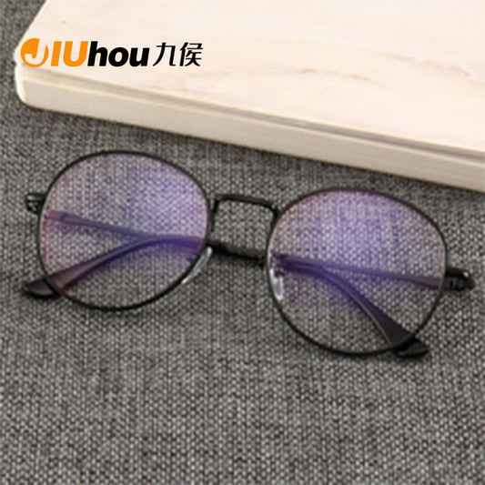 Black Glasses Mobile Phone Glasses Radiation Blue Light Men's Flat Mirror Computer Glasses Anti Blue Ray Glasses Clear Large - dianjiang-