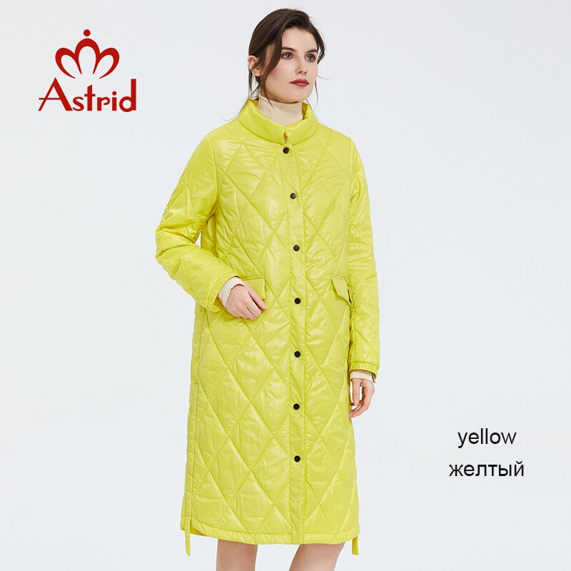 Astrid 2020 Spring Women Parka Coat Warm Jacket Women Thin Cotton Quilted Coat  Standing Collar New Collection  big size ZM-7214 - dianjiang-