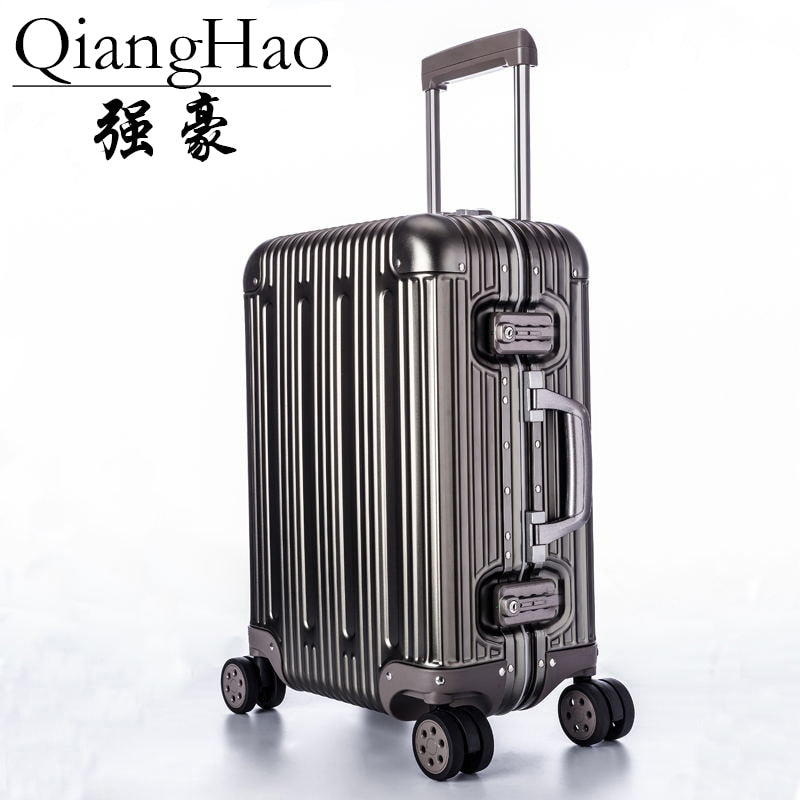 20"25" 29" inch 100%Aluminium alloy Luggage Suitcase Travel Traveling Trolley Rolling Spinner Hardside Carry On Luggage Suitcase - dianjiang-