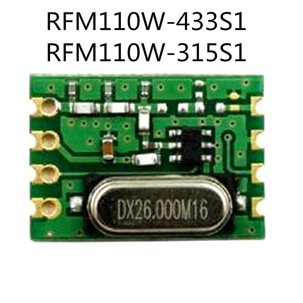 RFM110W-433S1 RFM110W-315S1 RFM110 13dBm high reliability, high performance, configuration free OOK transmitter module - dianjiang-