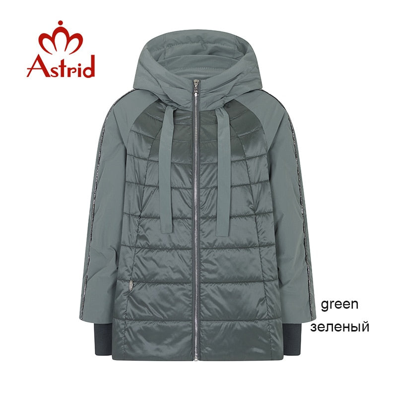 Astrid 2020 Spring coat women Outwear trend Jacket Short Parkas casual fashion female high quality Warm Thin Cotton ZM-8601 - dianjiang-