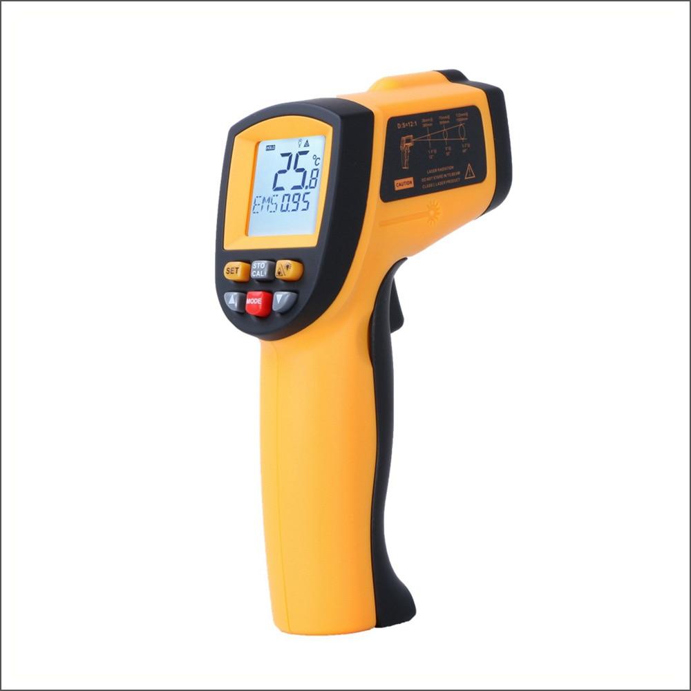 RZ Infrared Thermometer Non-Contact Temperature Meter Gun Handheld Digital LCD Industrial Outdoor Laser Pyrometer IR Thermometer - dianjiang-