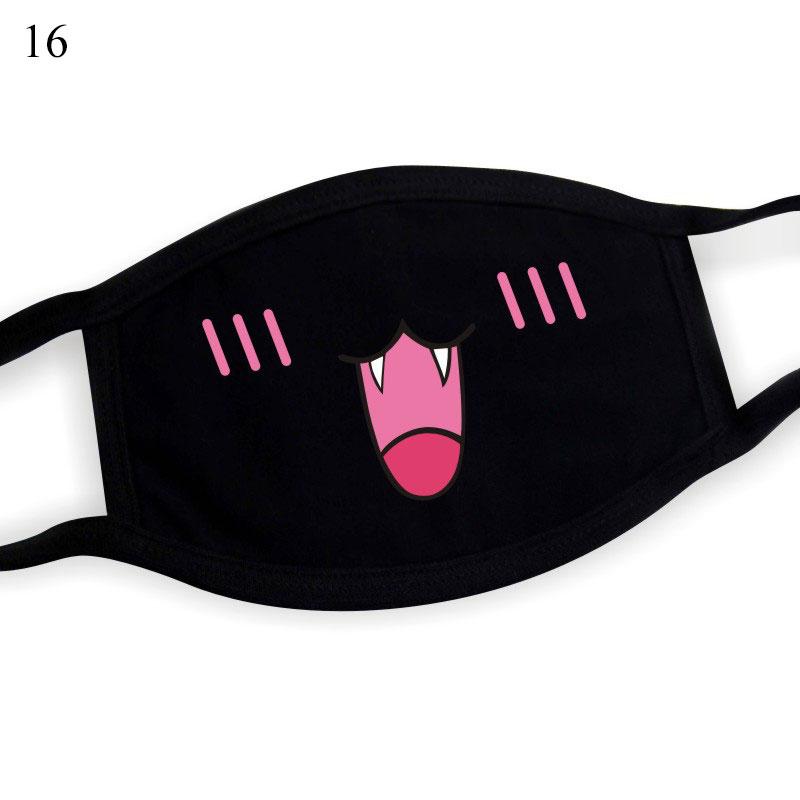 Cotton Windproof Mouth Face Mask 12 Style Teeth Pattern Cartoon Mouth Masks Anime Mask Autumn Fashion Warm Face Mask Hot Sale - dianjiang-