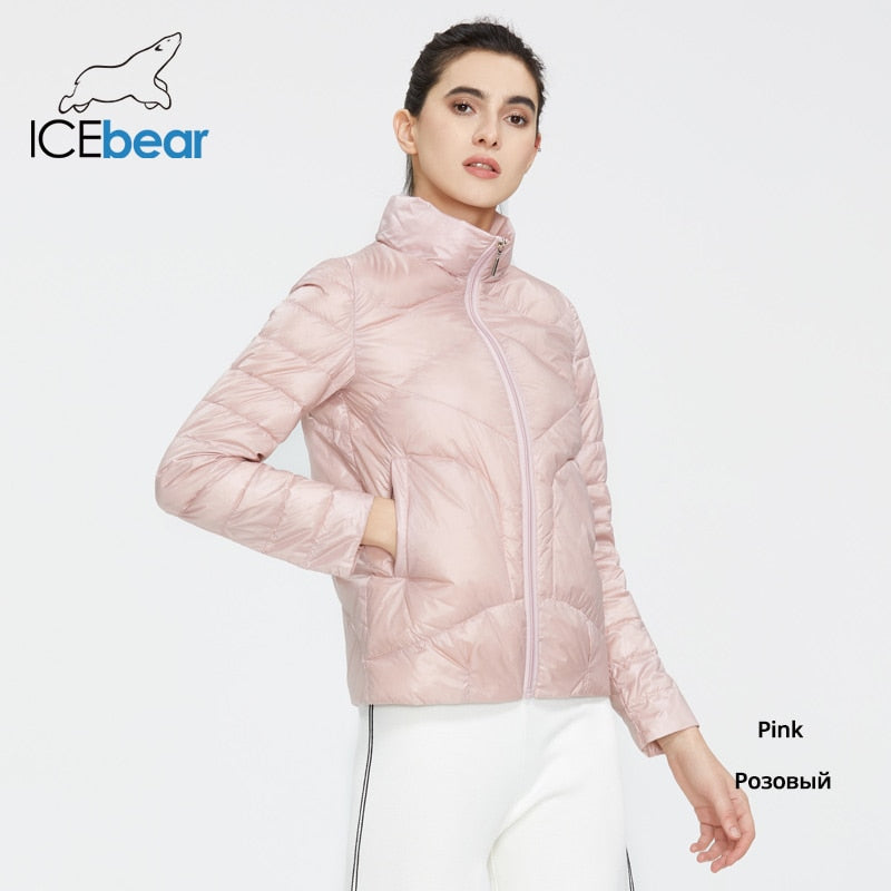 ICEbear 2020 Women Spring Lightweight Down Jacket Stylish Casual Women Jacket Female Collar Women Clothing GWY19556D - dianjiang-