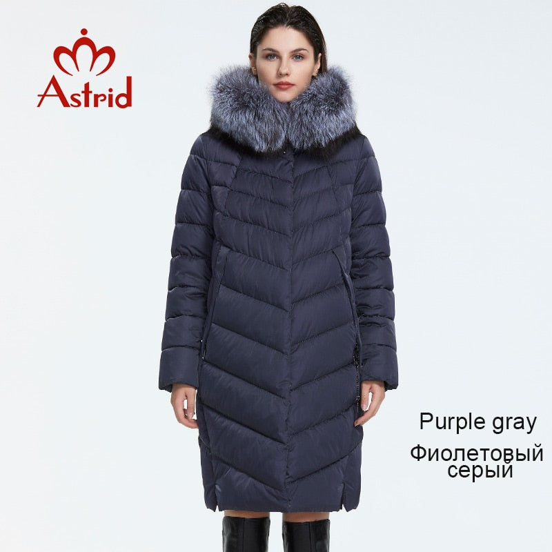 Astrid 2019 Winter new arrival down jacket women with a fur collar loose clothing outerwear quality women winter coat FR-2160 - dianjiang-