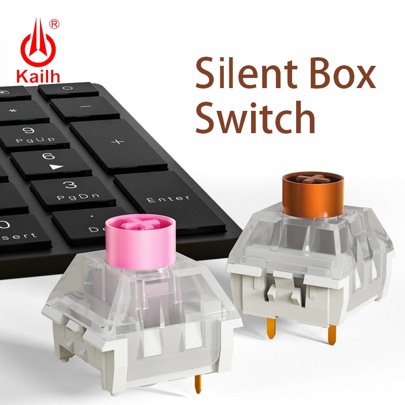 kailh box Silent Switch Mechanical Keyboard diy RGB/SMD Pink Brown switch Dustproof IP56 waterproof Compatible Cherry MX - dianjiang-