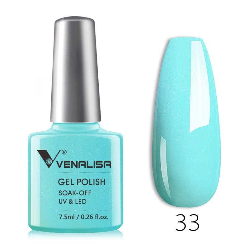 Venalisa Transparent Gel Polish Varnishes Hybrid Nails For Manicure 7.5ML Ice Spar Cat Eyes Soak off Enamel UV Gel Nail Polish - dianjiang-