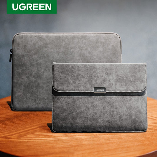 Ugreen Laptop Bag Leather Notebook Bag Case Cover For Macbook Air Macbook Pro 13 Case Laptop Funda iPad Pro Air Sleeve Case - dianjiang-