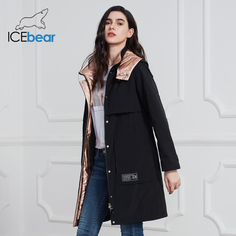 ICEbear 2020 New Women Coat Long Women Jacket Quality Women Coats Fashion Casual Women Clothing Brand Women Clothing GWC20727I - dianjiang-