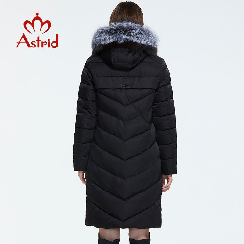 Astrid 2019 Winter new arrival down jacket women with a fur collar loose clothing outerwear quality women winter coat FR-2160 - dianjiang-