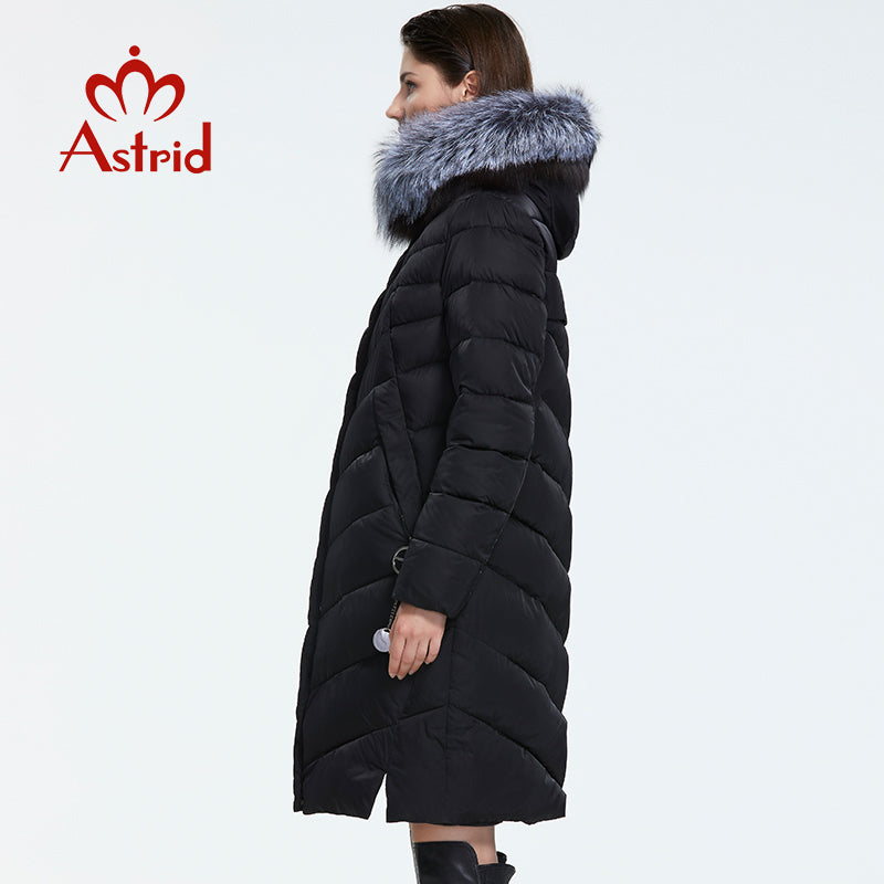 Astrid 2019 Winter new arrival down jacket women with a fur collar loose clothing outerwear quality women winter coat FR-2160 - dianjiang-