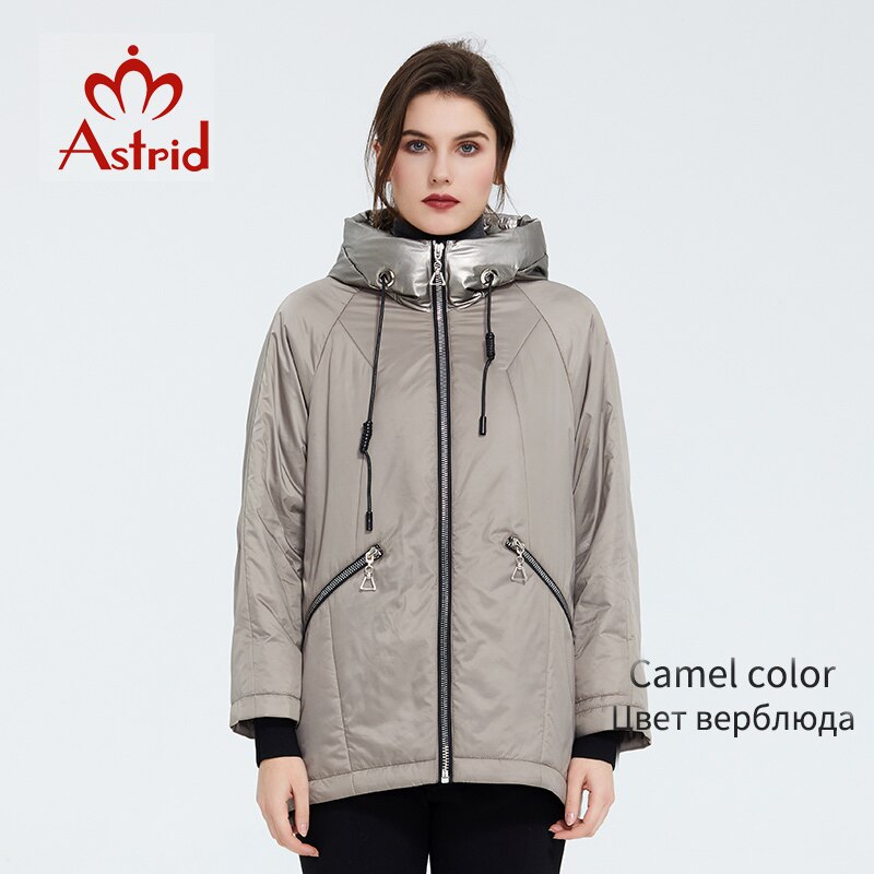 Astrid 2020 new arrival Spring Young fashion Short women coat high quality female Outwear Casual Jacket Hooded Thin coat ZM-9343 - dianjiang-