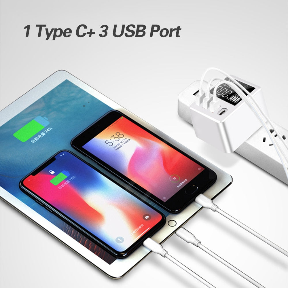 30/40W Quick Charge QC3.0 USB Charger Wall Travel Mobile Phone Adapter Fast Charger USB Charger For iPhone Xiaomi Huawei Samsung - dianjiang-