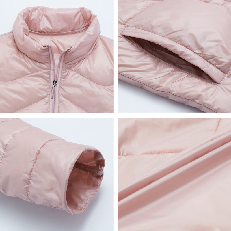 ICEbear 2020 Women Spring Lightweight Down Jacket Stylish Casual Women Jacket Female Collar Women Clothing GWY19556D - dianjiang-