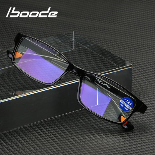 iboode TR90 Ultralight Anti Blue-Ray Reading Glasses Anti Blue Light Presbyopic Glasses Hyperopia Eyewear Readers +1.5 2.5 3.5 - dianjiang-