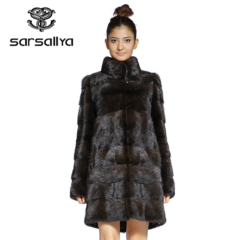 Real Fur Coat Mink Women Winter Natural Fur Mink Coats And Jackets Female Long Warm Vintage Women Clothes 2019 Plus Size 6XL 7XL - dianjiang-