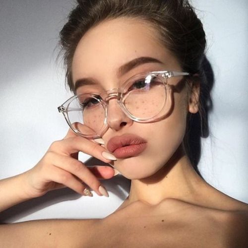 Fashion Transparent round glasses clear frame Women Spectacle myopia glasses  Men EyeGlasses Frame nerd optical frames clear - dianjiang-