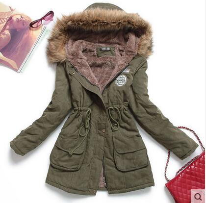 new winter women jacket medium-long thicken plus size 4XL outwear hooded wadded coat slim parka cotton-padded jacket overcoat - dianjiang-