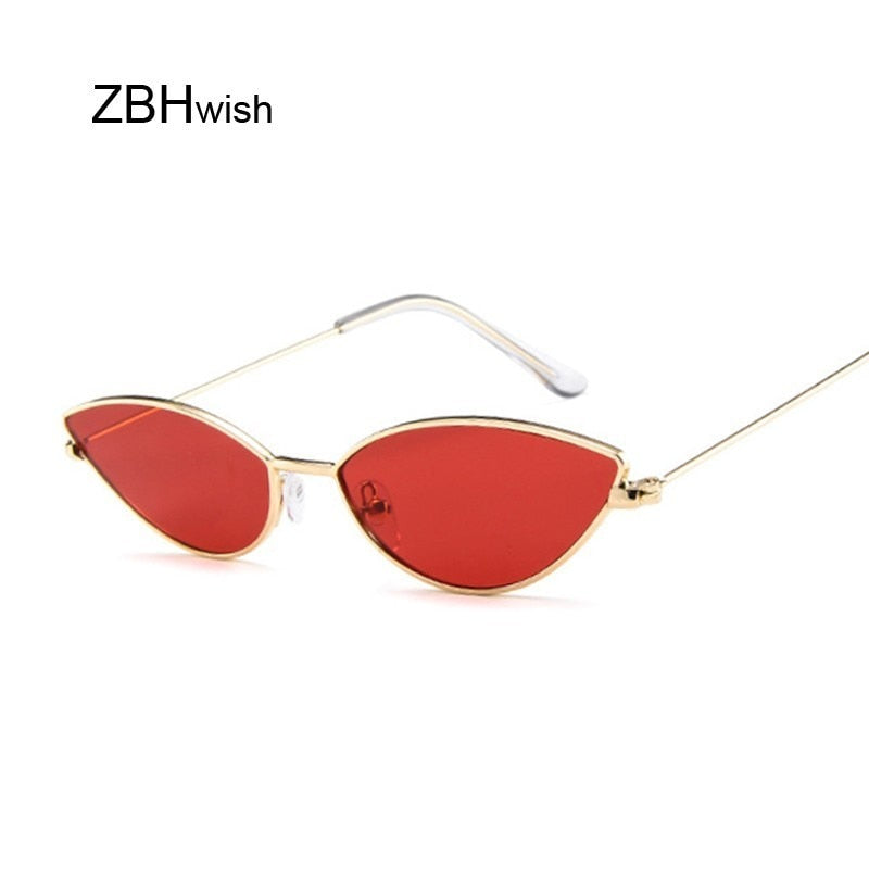 Cute Sexy Cat Eye Sunglasses Women Retro Small Black Red Pink Cateye Sun Glasses Female Vintage Shades For Women - dianjiang-