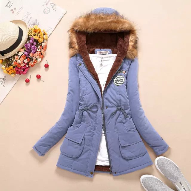 new winter women jacket medium-long thicken plus size 4XL outwear hooded wadded coat slim parka cotton-padded jacket overcoat - dianjiang-