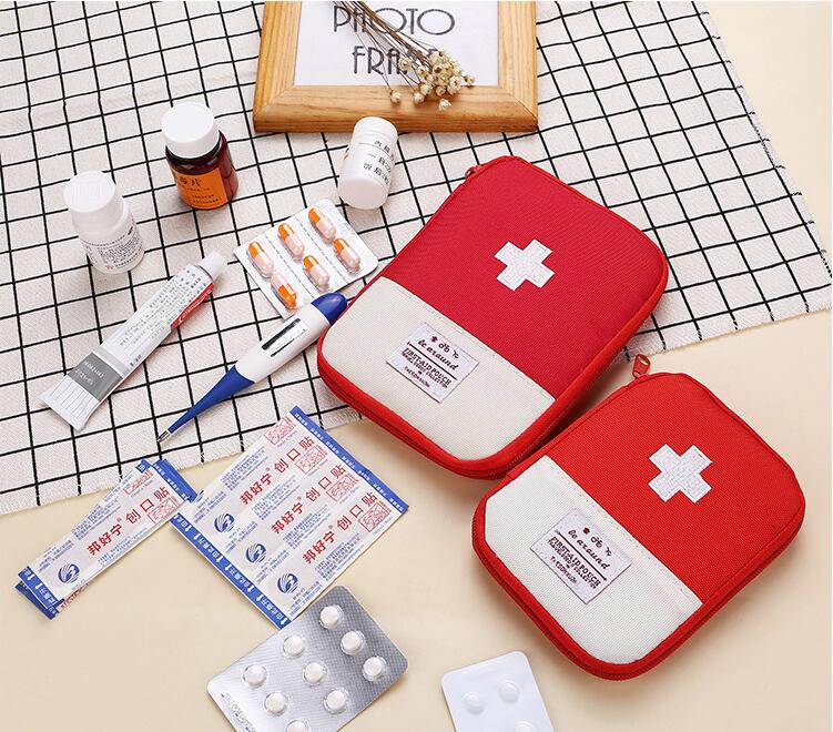 Portable Outdoor First Aid Kit Bag Pouch Travel Medicine Package Emergency Kit Bags Small Medicine Divider Storage Organizer - dianjiang-