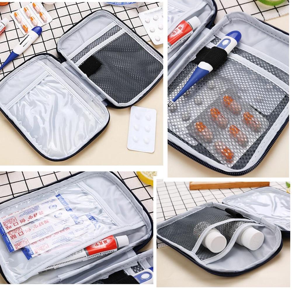 Portable Outdoor First Aid Kit Bag Pouch Travel Medicine Package Emergency Kit Bags Small Medicine Divider Storage Organizer - dianjiang-