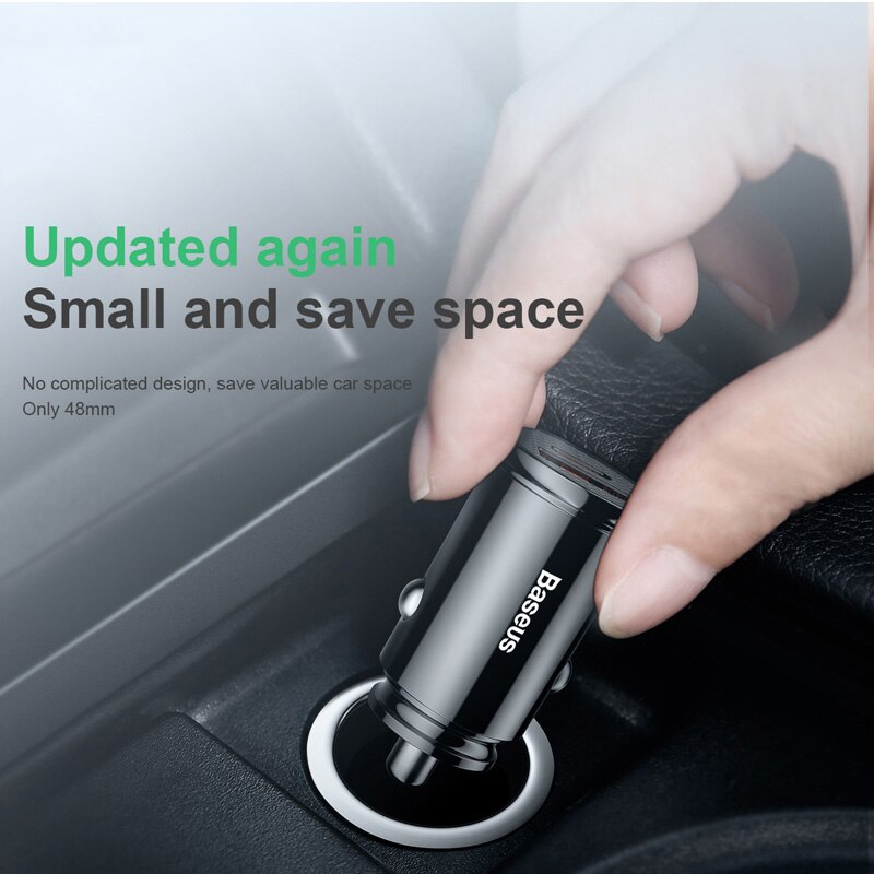 Baseus 30W Quick Charge 4.0 3.0 USB Car Charger For Xiao Mi9 Huawei Supercharge SCP QC4.0 QC3.0 Fast PD USB C Car Phone Charger - dianjiang-