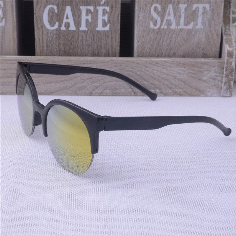 Oculos De Sol Feminino 2016 New Fashion Retro Designer Super Round Circle Glasses Cat Eye Women's Sunglasses Glasses Goggles - dianjiang-