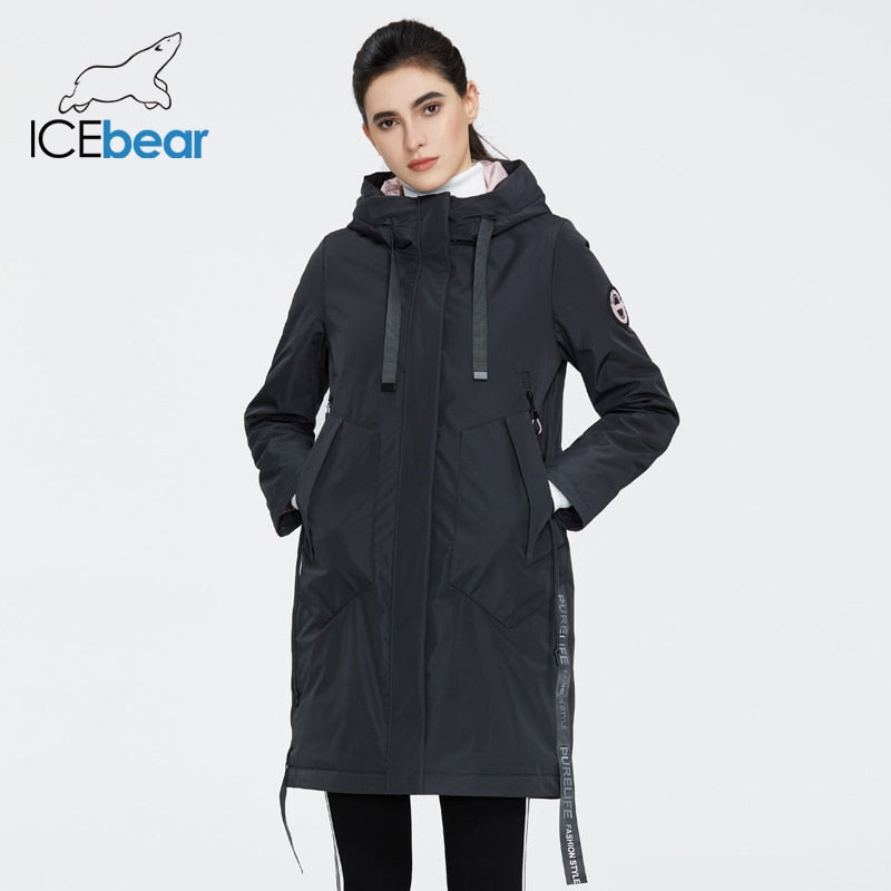 ICEbear 2020 Women spring jacket women coat with a hood casual wear quality coats brand clothing GWC20035I - dianjiang-