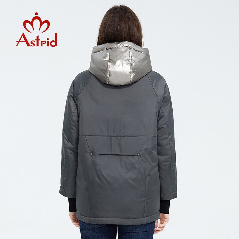 Astrid 2020 new arrival Spring Young fashion Short women coat high quality female Outwear Casual Jacket Hooded Thin coat ZM-9343 - dianjiang-