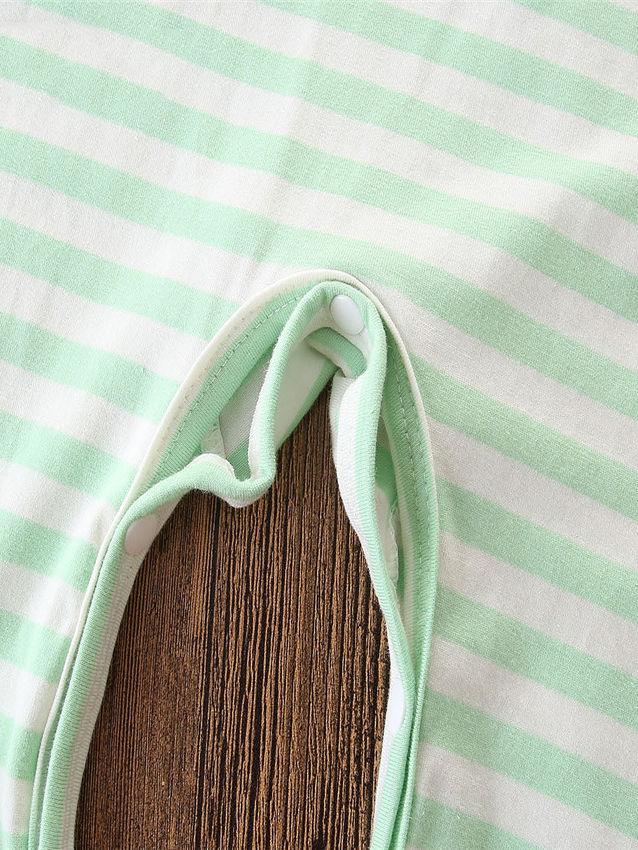 Halloween Baby Girl Jumpsuit Bow Pumpkin Striped - dianjiang-