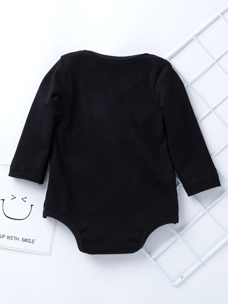 Halloween Pumkin Elf Cartoon Pattern Baby Long Sleeve Onesie - dianjiang-