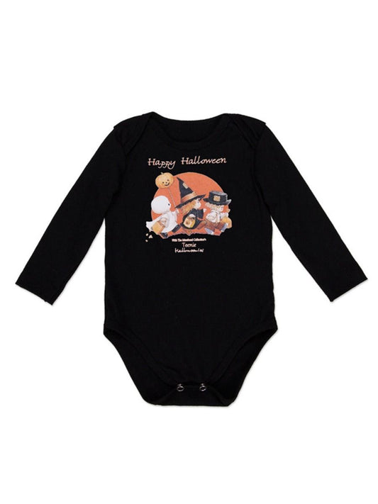 Halloween Pumkin Elf Cartoon Pattern Baby Long Sleeve Onesie - dianjiang-