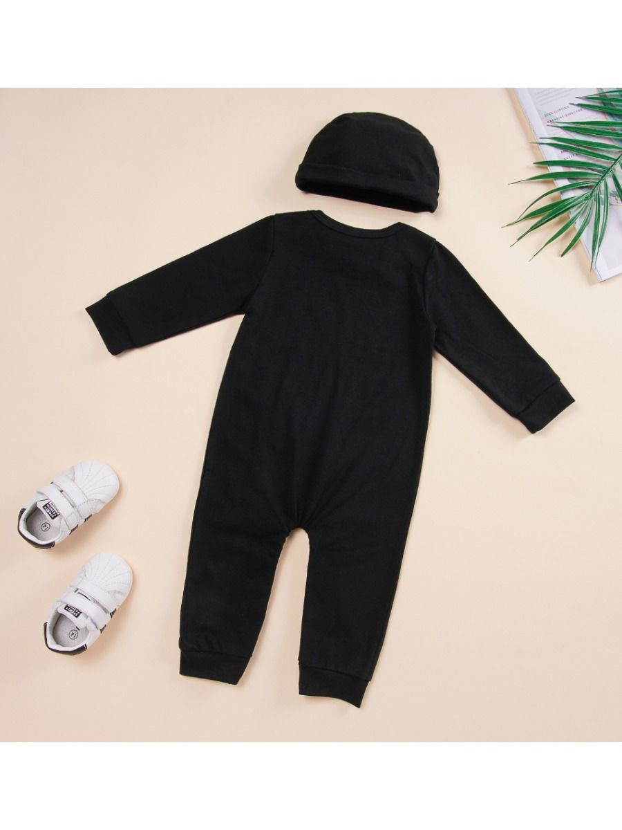 Halloween Theme Jumpsuit Matching Hat 2-Piece Outfit - dianjiang-