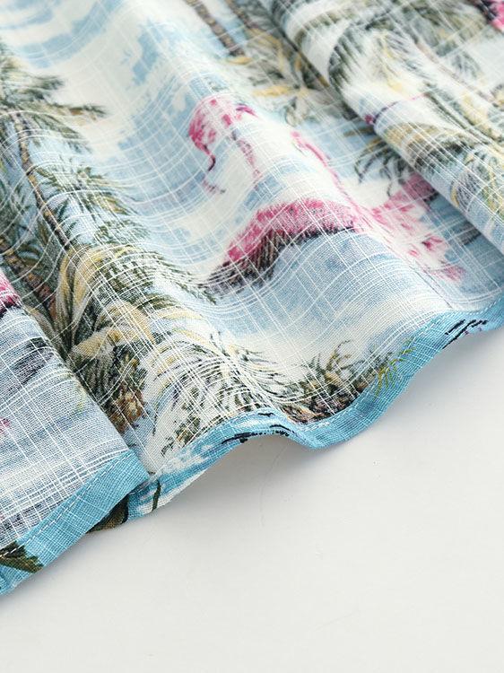 Hawaiian Style Long Sleeves Shirt Baby Little Boys Beach Clothes - dianjiang-