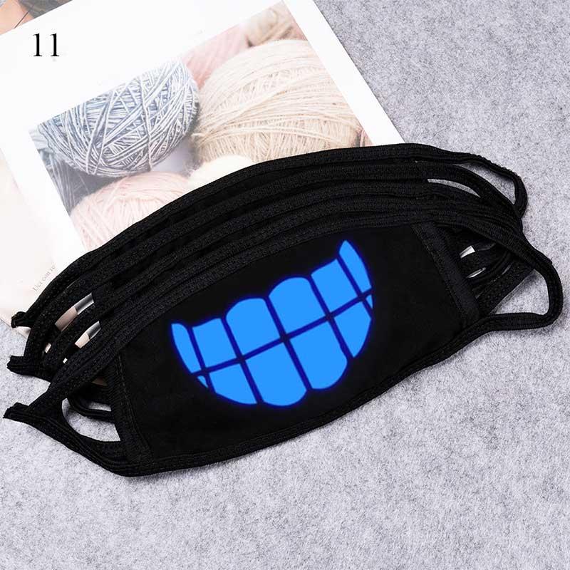 Cotton Windproof Mouth Face Mask 12 Style Teeth Pattern Cartoon Mouth Masks Anime Mask Autumn Fashion Warm Face Mask Hot Sale - dianjiang-