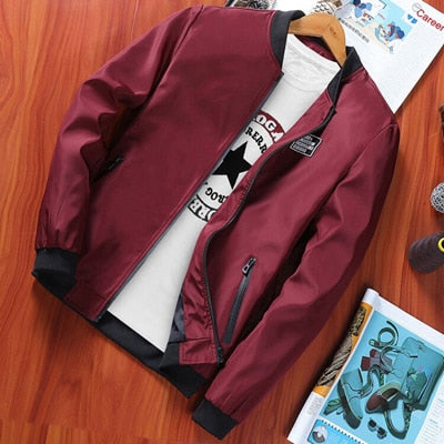 DIMUSI Men's Bomber Zipper Jacket Winter Male Fleece Warm Coats Casual Streetwear Hip Hop Slim Fit Pilot Jackets Mens Clothing - dianjiang-