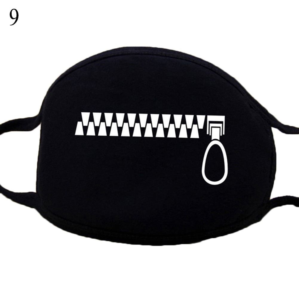 Cotton Windproof Mouth Face Mask 12 Style Teeth Pattern Cartoon Mouth Masks Anime Mask Autumn Fashion Warm Face Mask Hot Sale - dianjiang-