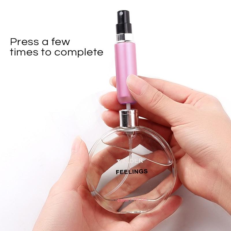 8ml 5ml Portable Mini Refillable Perfume Bottle With Spray Scent Pump Empty Cosmetic Containers Spray Atomizer Bottle For Travel - dianjiang-