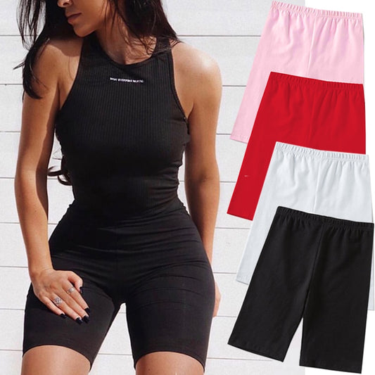 2020 Summer Fashion Shorts Women Sexy Biker Shorts Fitness Korean Casual Sexy Short 4 Color Athleisure Cycling Shorts S-XL - dianjiang-