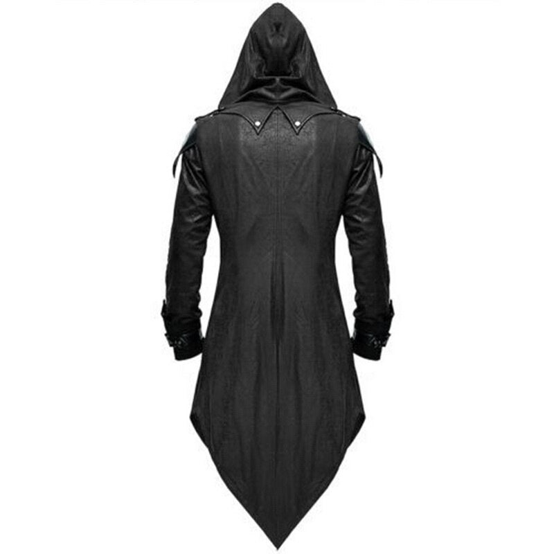 Oeak Mens Medieval Retro Jacket Gothic Frock Coat Tuxedo Halloween Formal Costume 2019 New Mens Steampunk Oversize Coats S-5XL - dianjiang-