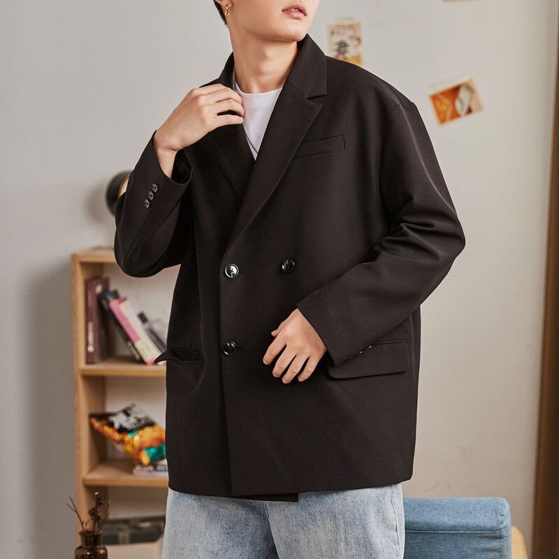 The new age season 2020 male han edition loose loose joker blazer tide handsome handsome - dianjiang-