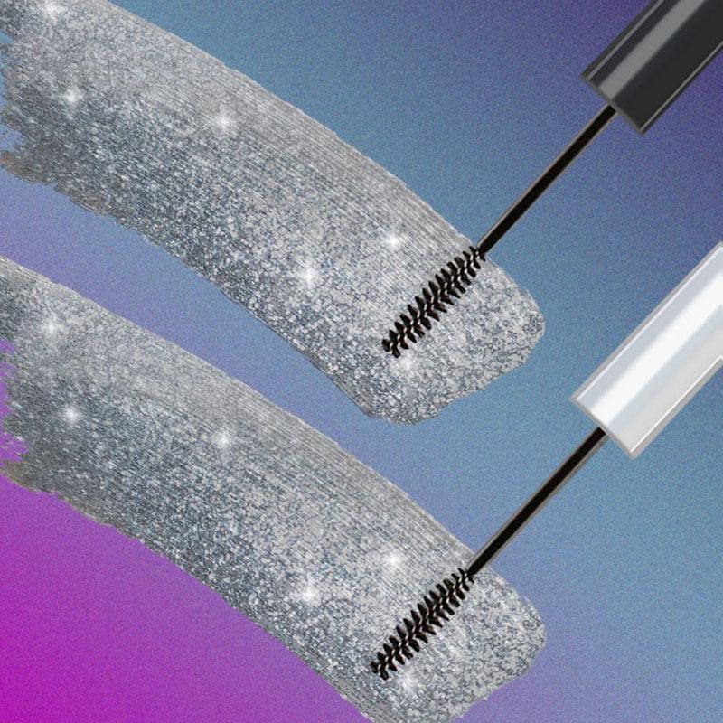 iflovedekd Sparkling Diamond Shiny Charm Mascara Waterproof eyelash professional eye liner Curling Lengthening (3ml) - dianjiang-