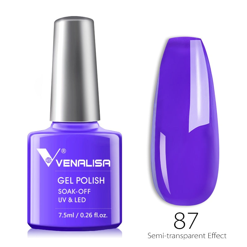 Venalisa Transparent Gel Polish Varnishes Hybrid Nails For Manicure 7.5ML Ice Spar Cat Eyes Soak off Enamel UV Gel Nail Polish - dianjiang-